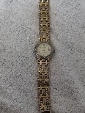 Vintage Express Two-Tone Gold and Silver Women's Watch